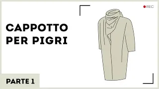 Cappotto per pigri. Come fare cartamodello semplice del cappotto direttamente su tessuto? Parte 1