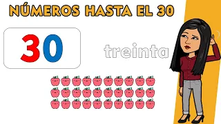 Números del 1 al 30  | Spanish numbers from 1 - 30