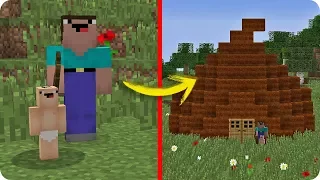 NOOB MINECRAFT VS CASA DE CACA TROLL NOOB TIENE CASA TROLL EN MINECRAFT