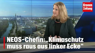 Meinl-Reisinger: „Klimaschutz muss raus aus der linken Ecke“ | krone.tv NACHGEFRAGT