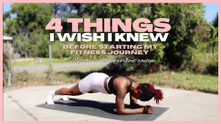 4 things I wish I knew before starting my fitness journey + AT HOME CORE & CARDIO WORKOUT