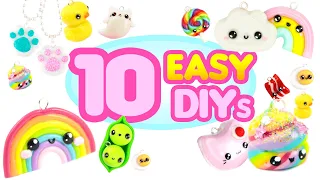 10 EASY DIYs- CUTE Polymer Clay Compilation!