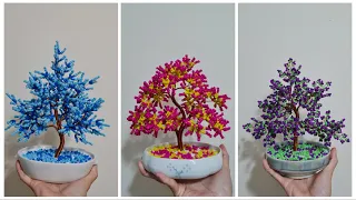 #tutorial 3in1 Videos Wire Tree Glass Beads #diy