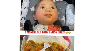 HALF AUSTRALIAN HALF FILIPINO BABY EATING BIHON | Dalia in Australia