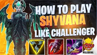 WILD RIFT | How To Play Shyvana Like A Challenger | Challenger Shyvana Gameplay | Guide & Build