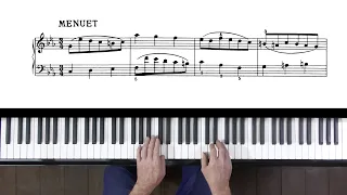 Bach French Suite No.2 "Menuet 1 & 2" P. Barton, FEURICH 133 piano