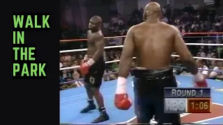 James Toney taking a walk in the park against Iran Barkley
