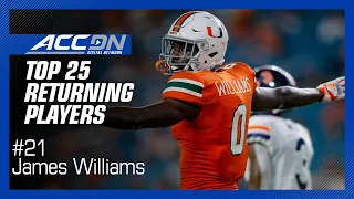 #21 Miami DB James Williams | 2023 ACC Football Top 25 Players