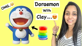 How to make Doraemon in a Easy Way | DIY | Doraemon with Clay | Shree craft place