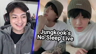 Jungkook's morning live with NO SLEEP - JK Weverse Live Reaction (2023.06.05)