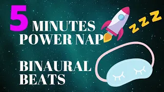 (5 mins )Advanced Super Power Nap 5 minutes energy boost binaural beats☄️| #powernap  #binauralbeats