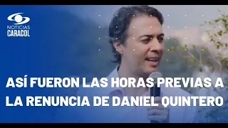 Crónica de una salida anunciada: así fue como Daniel Quintero dejó la Alcaldía de Medellín