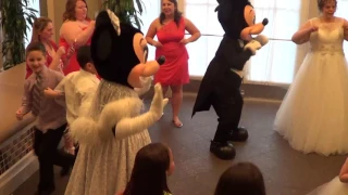 Mickey and Minnie Arrive At Wedding Reception at Ariel's At Disney's Beach Club Resort