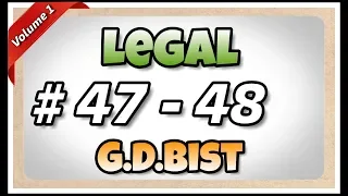 # 47 - 48 | 110 wpm | Legal | G.D.Bist | Volume 1