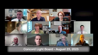 Concord Light Board August 23, 2023