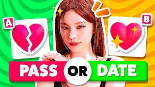 DATE or PASS - KPOP IDOLS ❤️💔 | SMASH OR PASS - KPOP GAMES 2023 | KPOP QUIZ TRIVIA