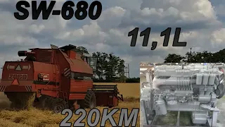 Bizon Gigant Z060 Sounds// Dźwięk silnika SW-680 Leyland 220KM