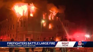 No injuries in massive East Boston fire