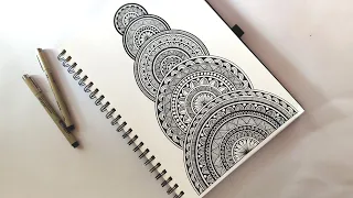 Easy mandala art for beginners || Basics of mandala art || very easy mandala drawing for beginners