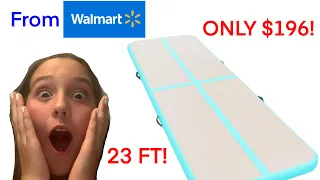 UNBOXING my AIR TRACK *CHEAP FROM WALMART*