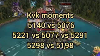 King of Avalon KVK Kingdom |5140 vs 5076| |5221 vs 5077 vs 5291| | 5298 vs 5198|
