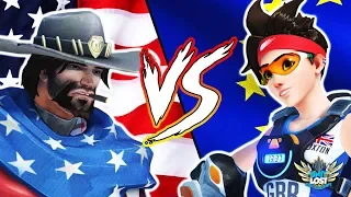 Overwatch - USA vs Europe Showmatch! WHO WINS?!