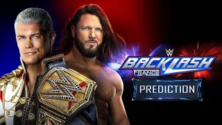 Prediction Backlash 2024 - Cody Rhodes vs. AJ Styles
