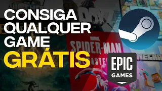 FAÇA ISSO E TENHA QUALQUER JOGO DE GRAÇA 2024 (Steam, Epic Games)