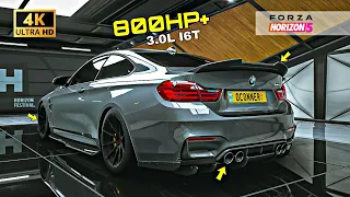 800HP+ BMW F82 M4 Coupe Customization - Forza Horizon 5 | Gameplay 4K