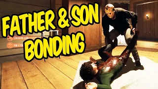 Father & Son Bonding - Friday the 13th Funny Moments