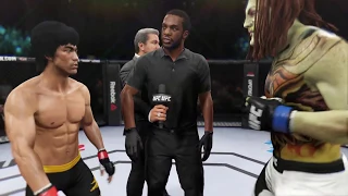 Bruce Lee vs. Lucky Pupil - EA Sports UFC 2 🐉 - Crazy UFC 👊🤪