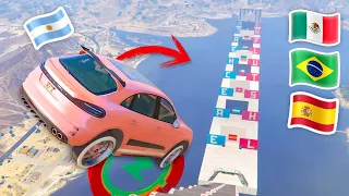 MEGA RAMPA 933.000% IMPOSIBLE! ADIVINA EL PAIS! - GTA V ONLINE