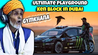 Villagers React To KEN BLOCK'S GYMKHANA DUBAI DRIFT ! Tribal People React To KEN BLOCK'S GYMKHANA