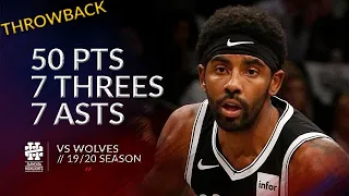Kyrie Irving 50 pts 7 threes 7 asts vs Wolves 19/20 season
