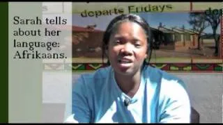 Sarah tells about her language: Afrikaans (no subs)