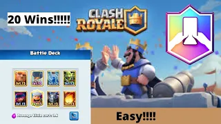 20 WIN NO TILT CHALLENGE | EASY WAY TO DO IT | F2P | CLASH ROYALE
