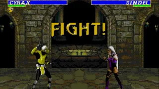 CYRAX vs SINDEL - MORTAL KOMBAT 3 - SEGA GENESIS - SEGA MEGA DRIVE