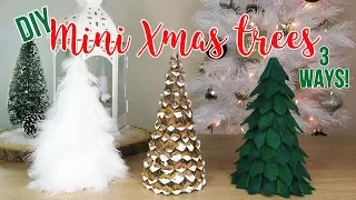 DIY Christmas Tree Decor | How to Make 3 Mini Tabletop Trees (Affordable!)