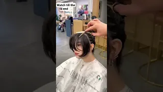 Refresh haircut for thin hair | front hair cut style of girls | watch till the end #ytshorts