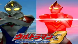 Ultraman Gaia & Ultraman Dyna Bersatu - Ultraman Fighting Evolution 3 Tag Team Mode PS2