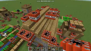 Survival in Minecraft How to Build Mob Farm, Creepers Farm, TNT Farm and Gunpowder Farm P8