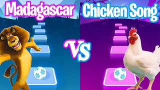Chicken Song VS Madagascar I Like to Move it - Tiles Hop EDM RUSH!
