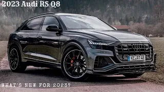 2023 Audi RS Q8. What's New for 2023?. Engine, Transmission, and Performance.