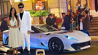 The Winner GRAND PRIX MONACO 2024 - CHARLES LECLERC arrives at Hotel de Paris NIGHTLIFE & SUPERCARS