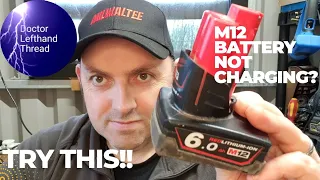 Milwaukee M12 Battery Repair ( not jump start)