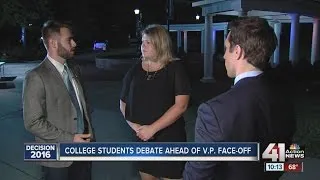 College students debate ahead of VP debate