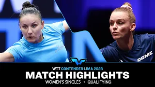 Sarah De Nutte vs Audrey Zarif | WS Qual | WTT Contender Lima 2023