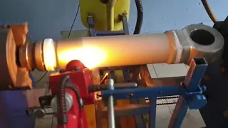 Упрочнение гидроцилиндра газопламенным напылением установкой "ТЕНА Топ-Жет/2" / Flame spray welding