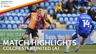 MATCH HIGHLIGHTS: Colchester United v Bradford City