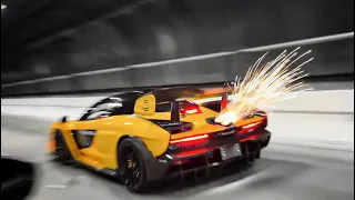 INSANO!!! MCLAREN SENNA CUSPINDO FOGO NO TÚNEL AYRTON SENNA *João Vilkas*